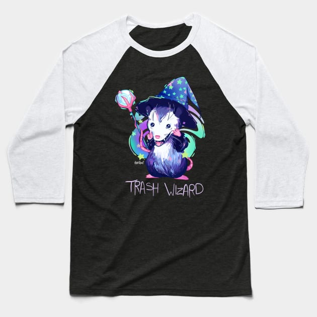 Trash Wizard Baseball T-Shirt by paintdust